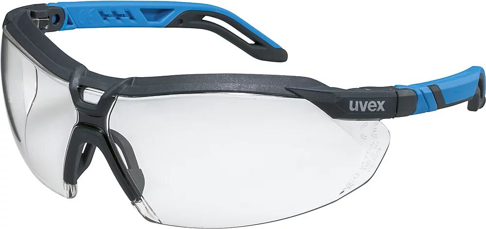 Uvex Bügelschutzbrille i-Serie i-5 Scheiben klar anthrazit/blau, ab 10 Stk