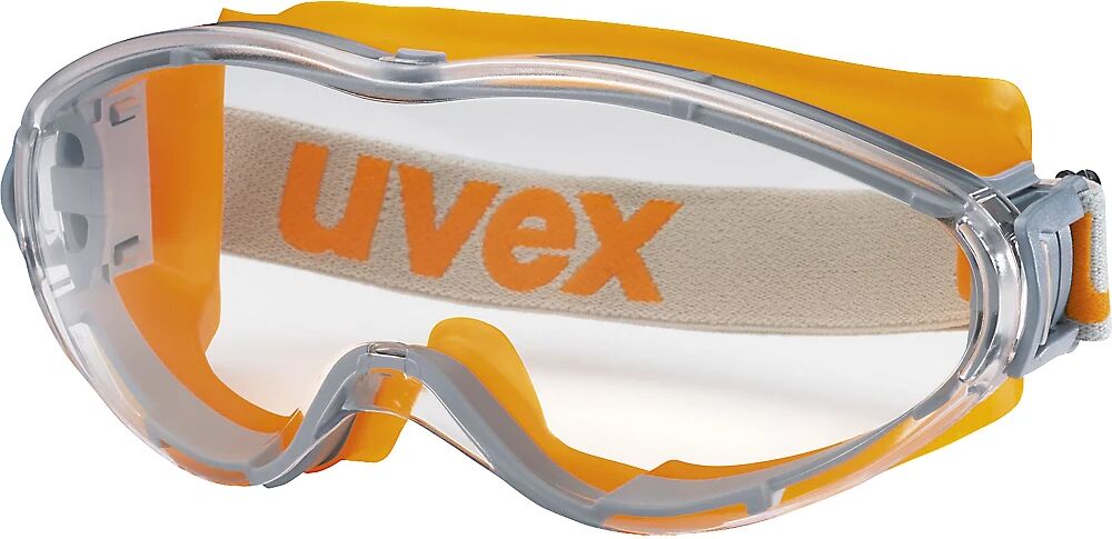 Uvex Vollsichtschutzbrille ultrasonic kratzfest, beschlagfrei grau/orange, ab 50 Stk