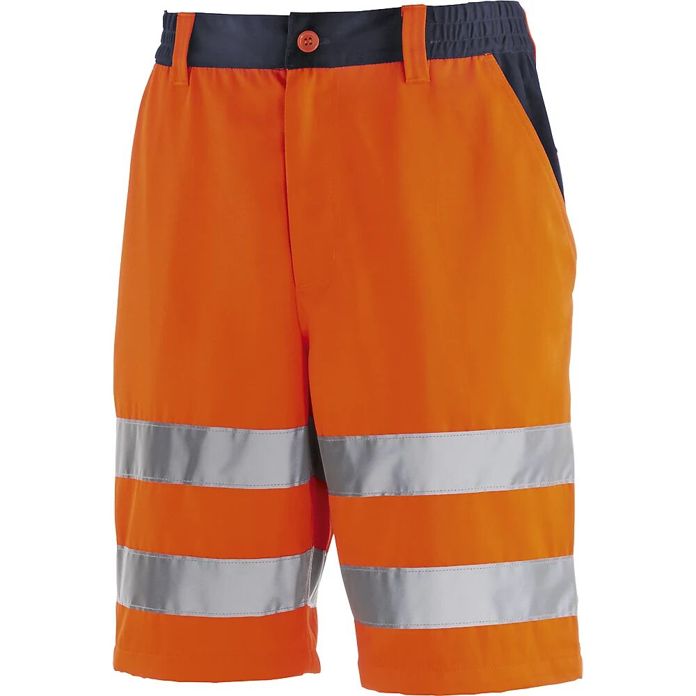 Warnschutz-Shorts leuchtorange / navy Größe 48