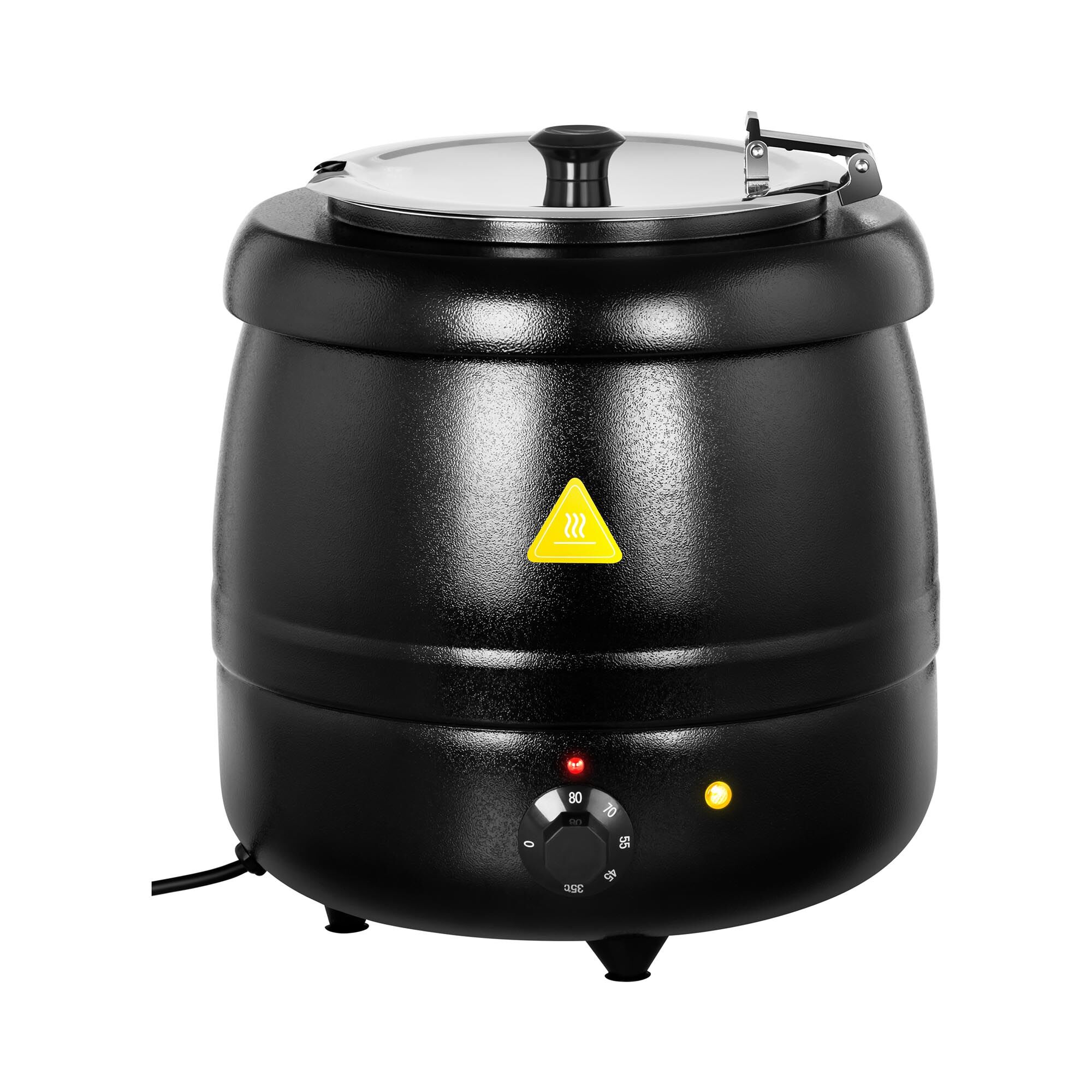 Royal Catering Suppentopf elektrisch - 10 L - 400 W - schwarz