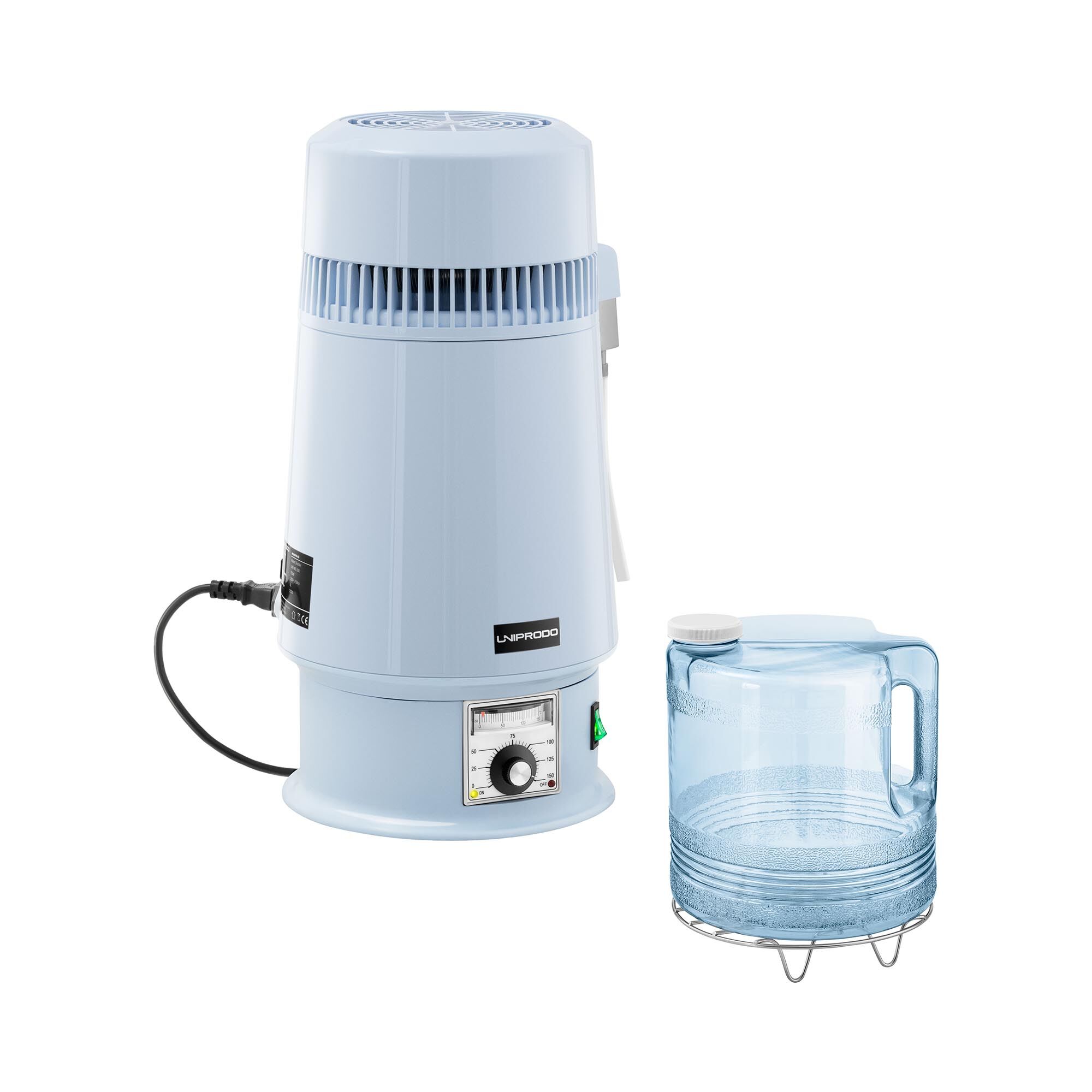 Uniprodo Destilliergerät - Wasser - 4 L - Temperatur einstellbar