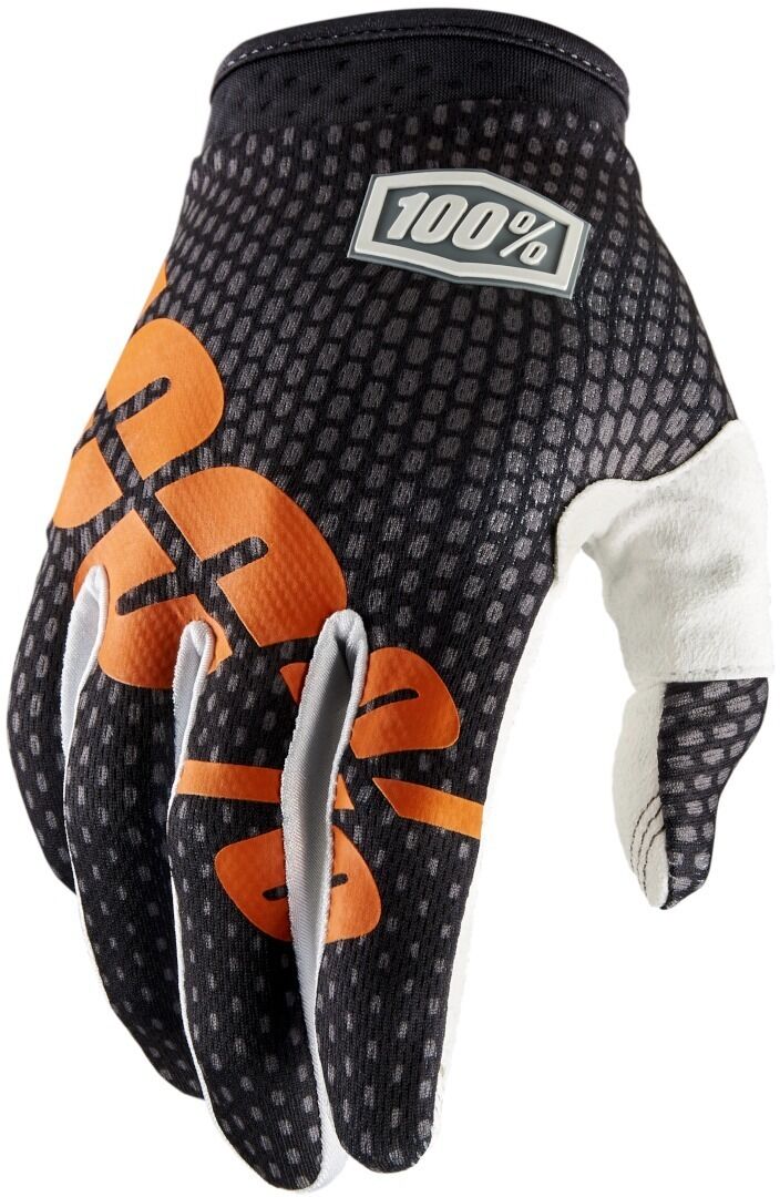 100% iTrack Dot Motocross Handschuhe XL Schwarz Orange