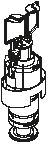 Hewi S 50 Auslassventil 66256 für höhenverstellbare Module