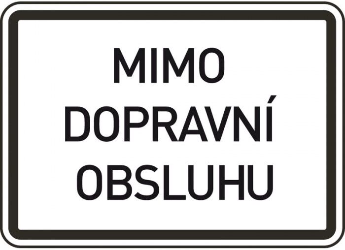 B2B Partner Dopravní značka – mimo dopravní obsluhu