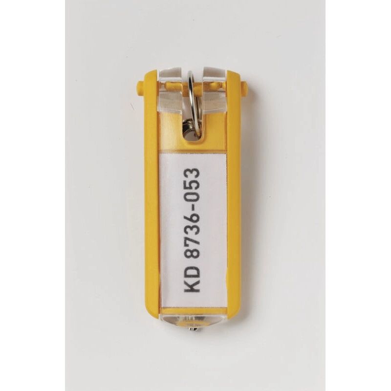 DURABLE Key clip klíčenka, 12, žlutá