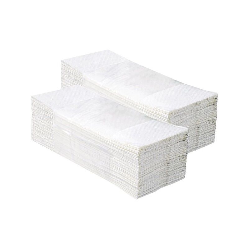 Merida Skládané papírové ručníky, dvouvrstvé, bílé