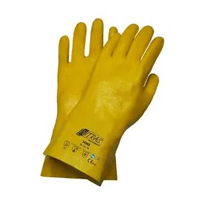 Nitras Chemikalienschutzhandschuhe   gelb   Nitril   Gr. 9   Schutzhandschuhe