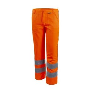 QUALITEX HIGH QUALITY WORKWEAR Qualitex Arbeitshose 'PRO Warnschutz'' in warnorange, Größe: 26 - Bundhose - Warnschutz Werkstatthose