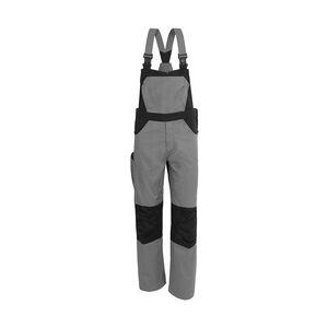 QUALITEX HIGH QUALITY WORKWEAR Qualitex Arbeitshose 'X-Serie'' in grau/schwarz, Größe: 50 - X-trem strapazierfähige Latzhose - Blaumann