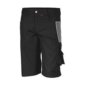 QUALITEX HIGH QUALITY WORKWEAR Qualitex Arbeitsshorts'PRO'' in schwarz/grau, Größe: 64 - kurze Arbeitshose MG 245 g - für PROfessionals