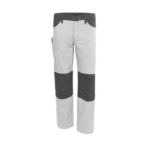 QUALITEX HIGH QUALITY WORKWEAR Qualitex Arbeitshose 'X-Serie'' in weiß/grau, Größe: 110 - X-trem strapazierfähige Bundhose - Werkstatthose