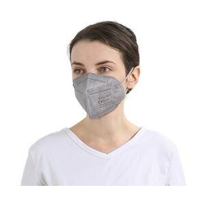 50x ShiningTime FFP Maske 5-lagig CE0370 Hellgrau