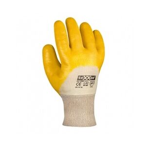 12 Paar Texxor Nitril-Handschuhe, `STRICKBUND` Arbeitshandschuhe Nitrilhandschuhe Gelb - Größe 8 (M)