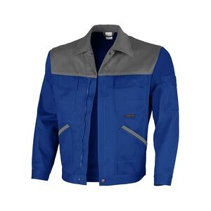 QUALITEX HIGH QUALITY WORKWEAR Qualitex Arbeitsjacke 'image'' in kornblau/hellgrau, Größe: 64 - Bundjacke MG 300 g - stylische Werkstattjacke