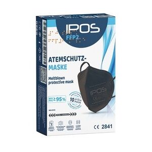 IPOS Medical IPOS FFP2-Masken SCHWARZ einzelverpackt (10er Box)
