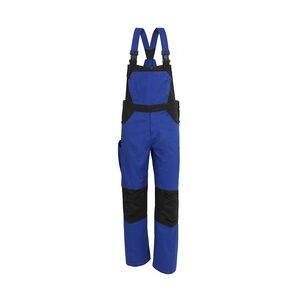 QUALITEX HIGH QUALITY WORKWEAR Qualitex Arbeitshose 'X-Serie'' in kornblau/schwarz, Größe: 44 - X-trem strapazierfähige Latzhose - Blaumann