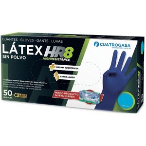 QUATROGASA Latex Handschuh hoher Schutz - l (hr 8 Vier Beute Gaze)