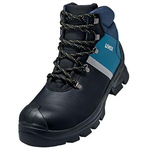 2 construction Stiefel S3 schwarz, blau Weite 12 Gr. 52 - Schwarz - Uvex