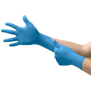 Ansell Healthcare Europe Ansell Einmalhandschuh VersaTouch™ 92-200, Schutzhandschuhe bieten Schutz bei der Verarbeitung von Lebensmitteln, 1 Karton=10 Packungen=1000 Stück, Größe 8,5 - 9