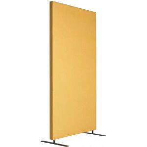 Abstracta Stellwand Soneo 30 - Komplettpaket mit schwarzen Standfüßen, Größe B100 x H170 cm, Stoffe Salsa 60 - Hellbeige