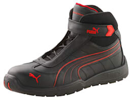 Puma S3 HRO Moto Protect Sicherheitsschuhe Für Herren   Mit Aucun   Schwarz/Rot   Größe: 43