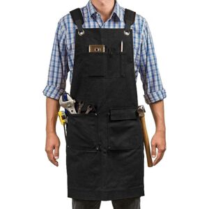 Shoppo Marte Heavy Canvas Carpentry Electrician Garden Workwear Apron(Black)