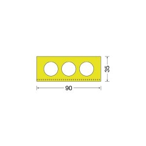 Moravia 422.15.292 MORION-loading platforme gul (L x B) 1000 mm x 90 mm