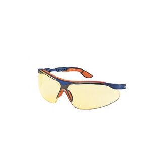 ox-on Uvex sikkerhedsbrille gul - I-VO, sporty m/justerbare stænger, ridsefast begge sider