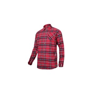 LAHTIPRO Lahti Pro Cotton flannel shirt rød og marineblå ternet, str. XXXL (L4180306)