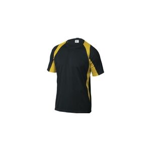 DELTA PLUS T-Shirt polyester 160G quick-drying black and yellow XL (BALINJXG)