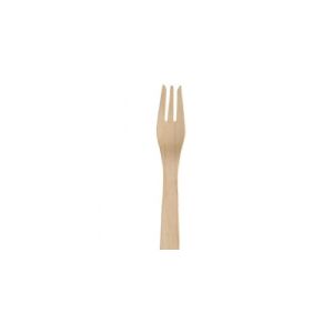 Abena Gastro-Line gaffel, 18,2cm - brun, birketræ, premium, komposterbar - pakke a 100stk