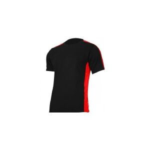 LAHTIPRO Lahti Pro T-shirt 180G/M2, sort/rød 2XL (L4022705)