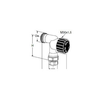 IMI HYDRONIC ENGINEERING A/S IMI TA RVT vent.del 10/M22x1,5 - u/forindstil