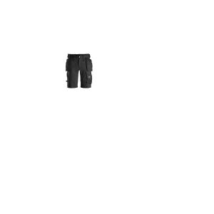HULTAFORS SNICKERS WORKWEAR 6141 AllroundWork, stretch shorts med hylsterlommer, sort, størrelse 48
