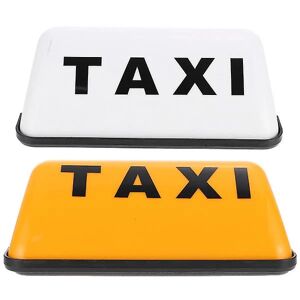 2 stk Taxa Lampe Top Taxi Skilt Oplyst Taxi Tag Lys Taxa Lys Til Taxi Bil Lys (12v)