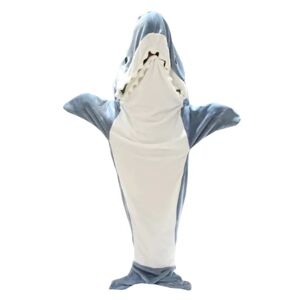 Shark Blanket Hoodie Vuxen - Shark Onesie Adult Bärbar 170cm