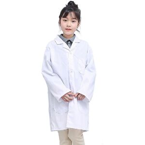 1 Stk Børnesygeplejerske Læge Hvid Lab Coat Uniform Top Performance Costume Medical THIN M