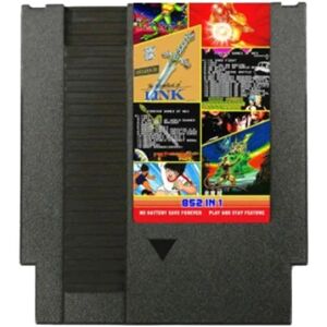 Forever GAMES OF NES 852-in-1 (405+447) spilpatron til NES-konsol, 1024MBit Flash-chip i brug-sort