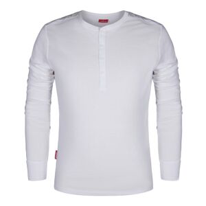 Fe Engel Grandad T-Shirt, 9257, Langærmet, Hvid, Str. 4xl