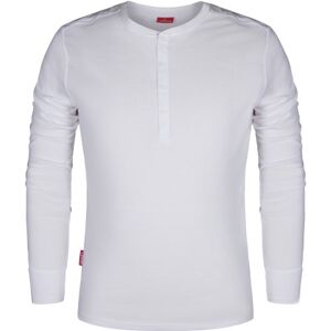 Fe Engel Grandad T-Shirt, 9257, Langærmet, Hvid, Str. 2xl