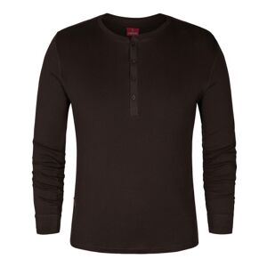 Fe Engel Grandad T-Shirt, 9257, Langærmet, Moccabrun, Str. 4xl