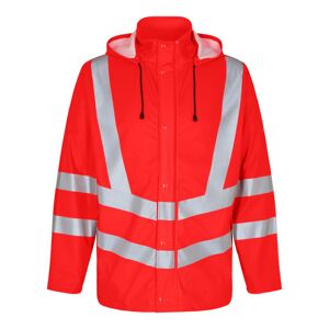 Fe Engel Regnjakke, High-Vis Rød, Klasse 3, Str. 6xl