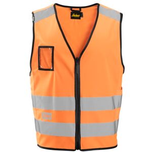 Snickers Advarselsvest, 9153, Hign-Vis Kl.2, Orange, Str. 2xl