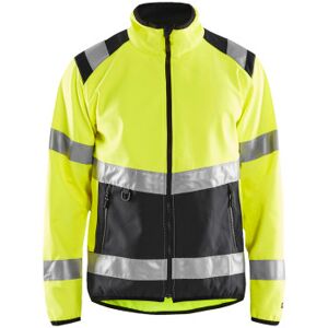 Blåkläder Softshelljakke 48772516 High-Vis Kl.2 Gul/sort Str. M