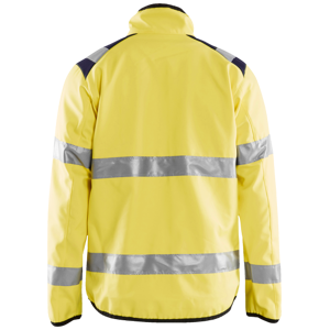 Blåkläder High Vis Light Softshell Jakke Gul/marineblå Xxl