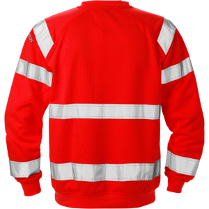 Hi Vis Sweatshirt Kl.3 7446 3x Fristads Hi-Vis Rød 3xl