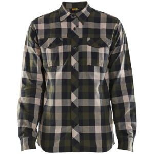 Blåkläder Skjorte Flannel Olivengrøn 3xl Olivegrøn/sort