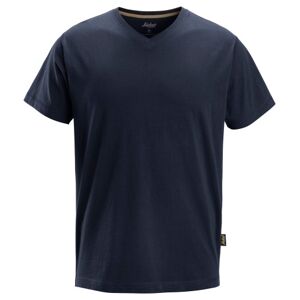 Snickers T-Shirt 2512 Med V-Hals, Navy, Str. 2xl