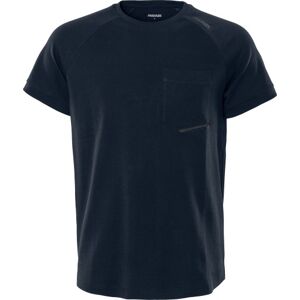Fristads Kansas Kraftig T-Shirt 300502, Med Brystlomme, Mørk Marine, M