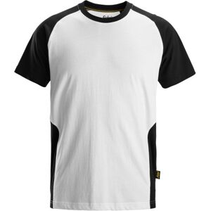 Snickers Klassisk T-Shirt 2550, Tofarvet Hvid/sort, Str. L